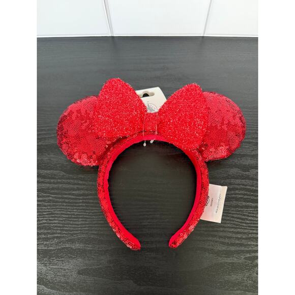 Disney Minnie Mouse Red Sequined Exclusive Headband – NWT